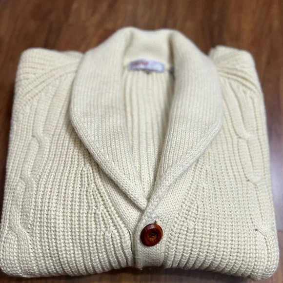 AstorONE Oversized Grandpa Button Down Shawl Collar Cardigan Sweater Size XL - Picture 2 of 9